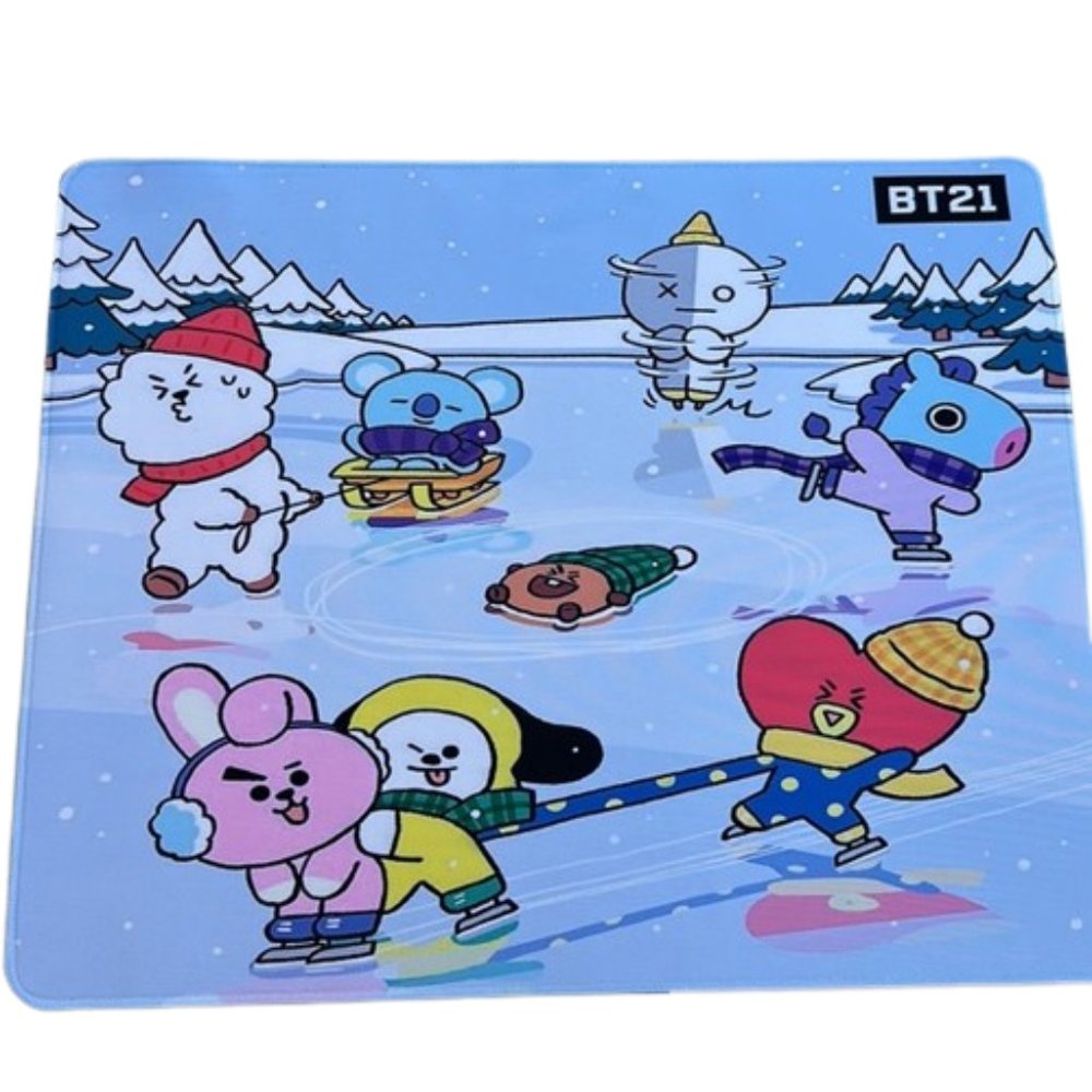 BT21 Line Friends Gaming Keyboard Mouse Pad Cartoon Pc‎ Laptops Desk New